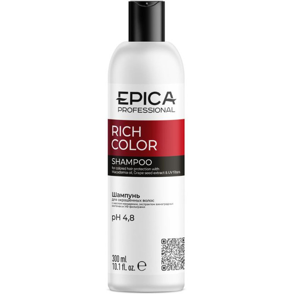 Шампунь для окрашенных волос EPICA Professional Rich Color 300 мл. 91300