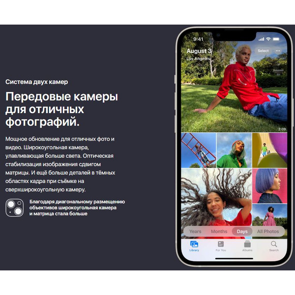 Смартфон Apple iPhone 13 128GB Midnight (MLPF3RM/A)