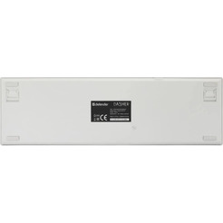 Клавиатура Defender Dasher GK-472 (белый/серый)