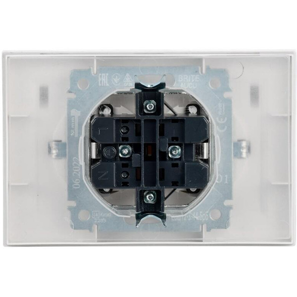 Розетка IEK Brite РСбш12-3-44-БрБ