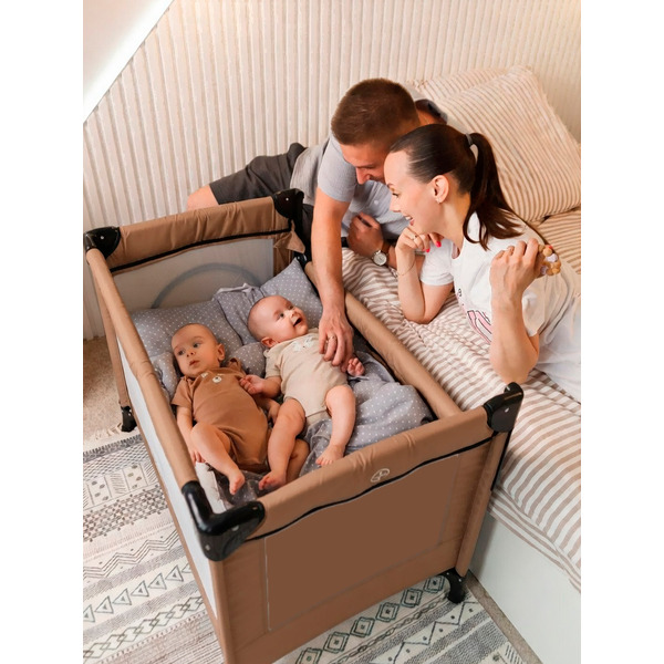 Кровать-манеж Martin Noir Nearby (Elan Вrown)