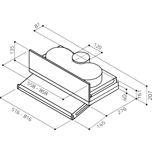 Кухонная вытяжка Elica Ciak Lux GR/A/L/86