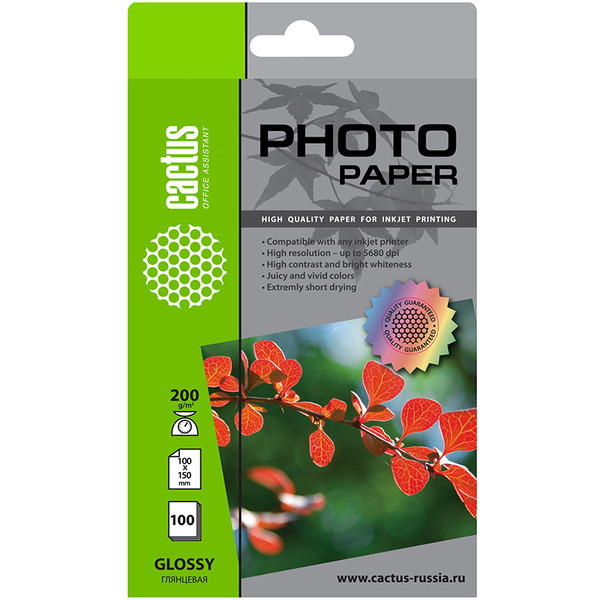 Фотобумага Cactus CS-GA6200100