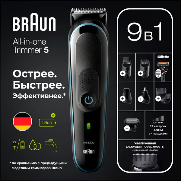 Универсальный триммер Braun MGK5380