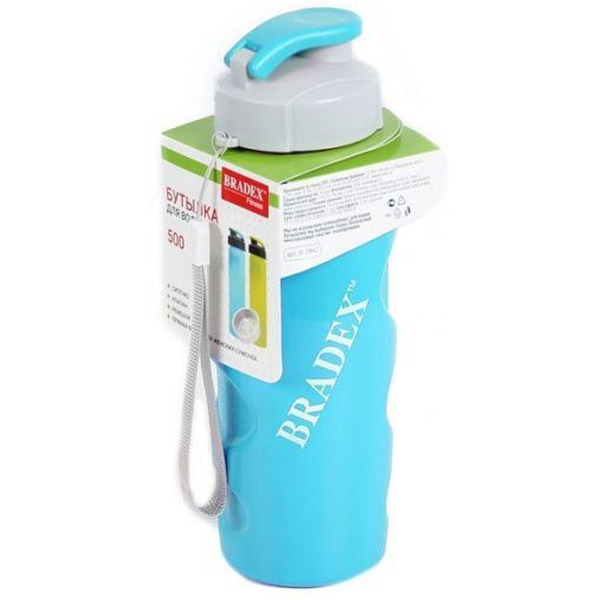 Бутылка для воды Bradex "Ивиа" 500 мл с фильтром (SF 0437) синий