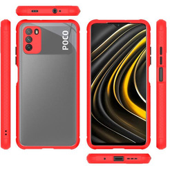 Бампер Bingo Michelin для POCO M3 Красный