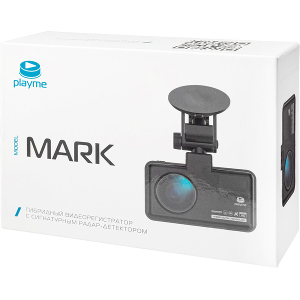 Видеорегистратор с радар-детектором Playme MARK GPS черный