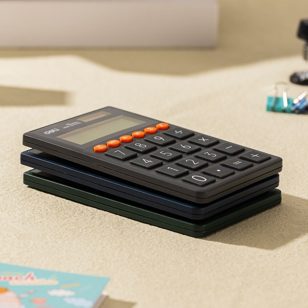 Калькулятор Deli EM130 (синий)