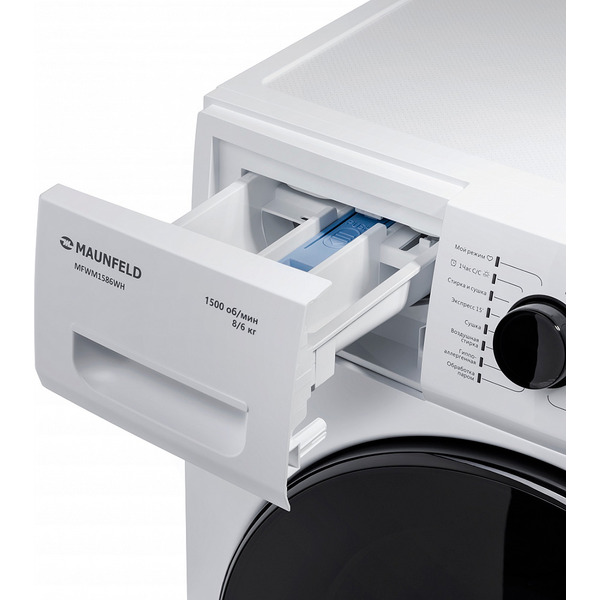 Стирально-сушильная машина MAUNFELD MFWM1586WH