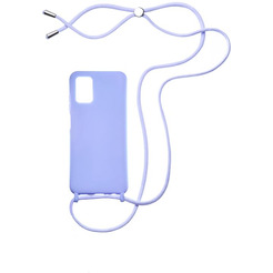 Бампер Bingo Lanyard для Samsung Galaxy A03s (фиолетовый)