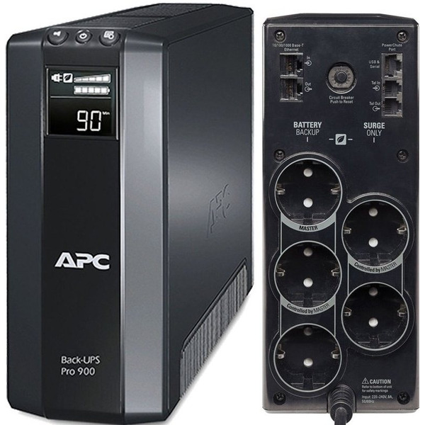 Источник бесперебойного питания APC Back-UPS Pro 900VA, AVR, 230V, CIS (BR900G-RS)