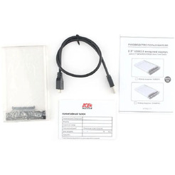 Бокс для накопителей AgeStar 3UB2P4C (прозрачный)