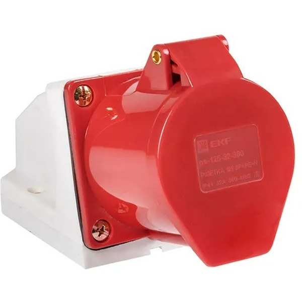 Розетка стационарная наружная EKF 125 3Р+РЕ+N 32А 380В IP44 PROxima