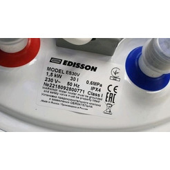 Водонагреватель Edisson ES 30 V