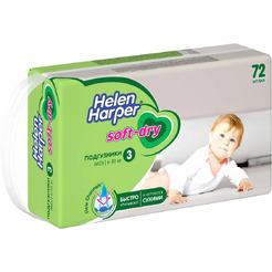 Подгузники детские Helen Harper Soft & Dry Midi (72шт)