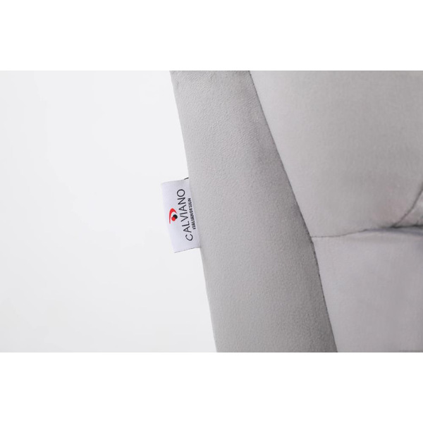 Кресло вибромассажное Calviano 2164 (велюр серый)
