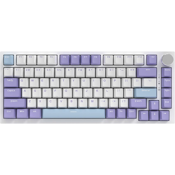 Компьютерная клавиатура AJAZZ AK820 (сине-бело-фиолетовая)