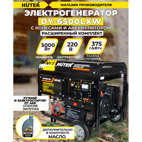 Генератор Huter DY6500LXW (64/1/18)