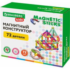 Магнитный конструктор Brauberg Kids Magnetic Sticks 665722