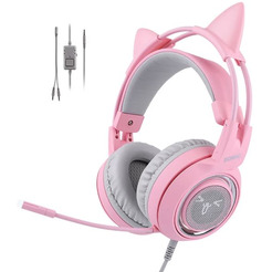 Наушники с ушками Somic G951S (розовый)