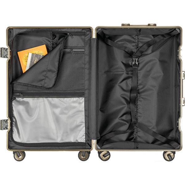 Чемодан DoubleW E087# (M, темно-зеленый)