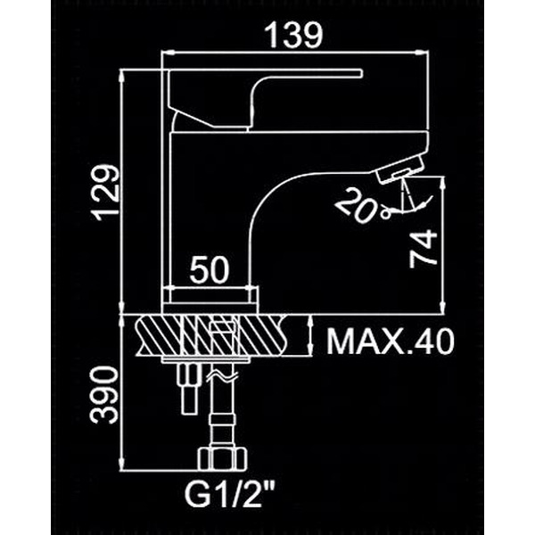 Смеситель Ledeme L1003 (хром)