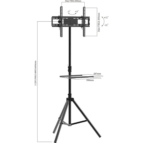 Подставка для телевизора Arm Media TR-Stand-2 (черный)