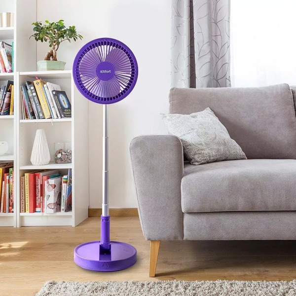 Беспроводной вентилятор Kitfort КТ-412-1 (фиолетовый)