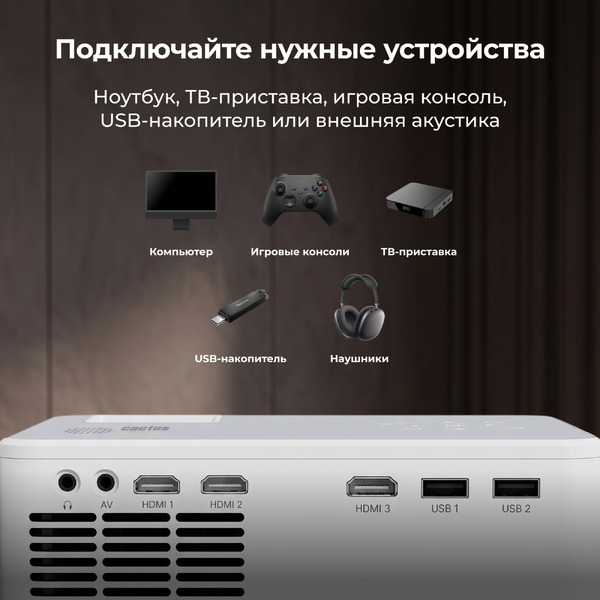 Проектор Cactus CS-PRM.04WT.WUXGA-A