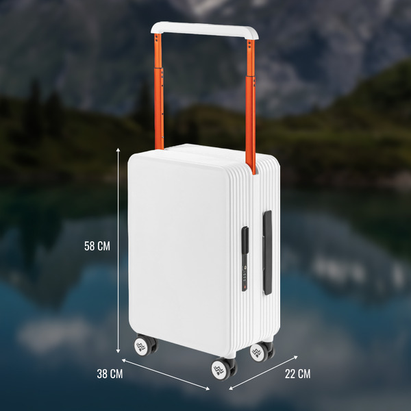 Чемодан DoubleW 005# (S, белый)