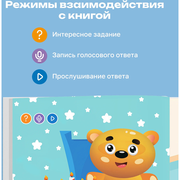 Развивающая игрушка BertToys Панда Тичи (белый)