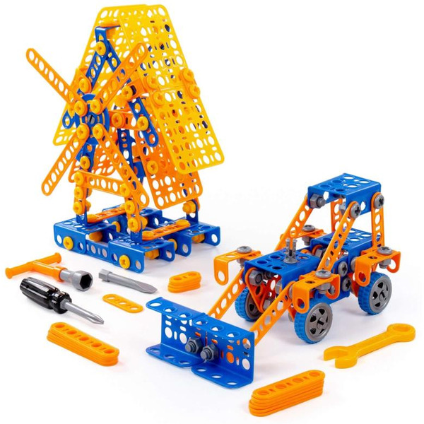 Конструктор Полесье 55132 Изобретатель - Мельница №2 + Трактор-погрузчик №1