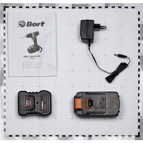 Дрель-шуруповерт аккумуляторная Bort BAB-18Ux2-DK