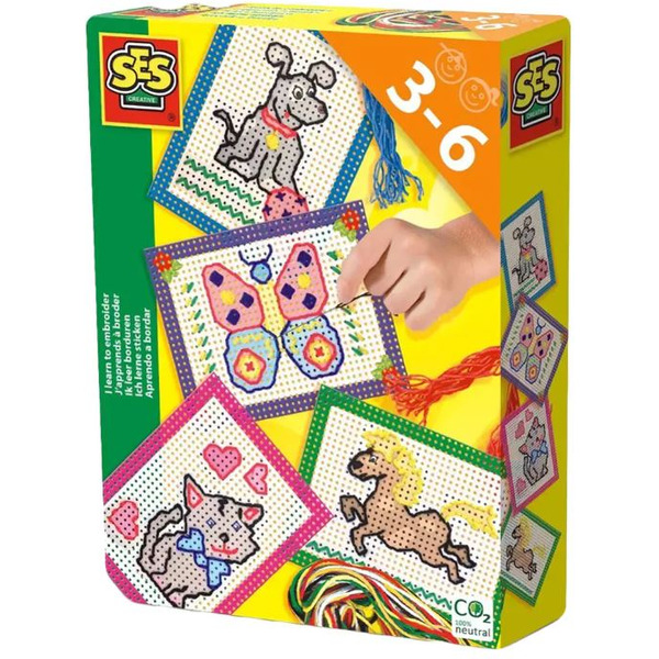 Набор для создания поделок/игрушек SES Creative Я учусь вышивать 14838