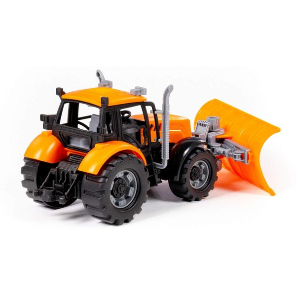 Трактор Полесье Прогресс с лопатой-отвалом инерционный (оранжевый) 91765