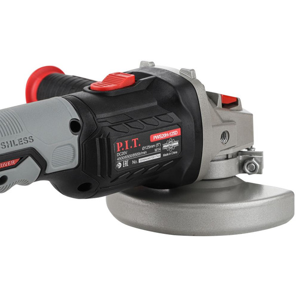 Угловая шлифмашина P.I.T. PWS20H-125D/1 (с 1-им АКБ, кейс)