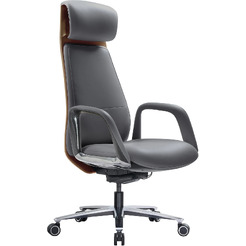 Кресло HAWASAN EX-820 (экокожа, графит/коричневый)