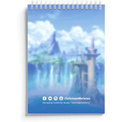 Блокнот 5 ЭЛЕМЕНТ "Дай пять добру" (Геншин)