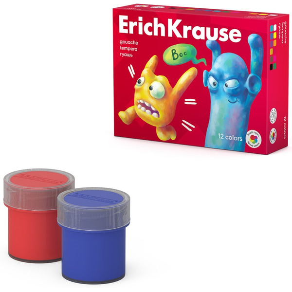 Гуашь Erich Krause Jolly Friends 61415 (12 цв)
