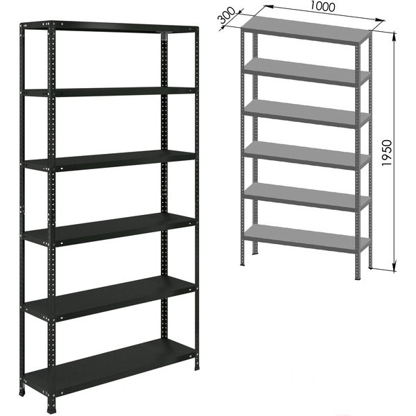 Стеллаж Brabix Ms Kd-200/30-6 291271
