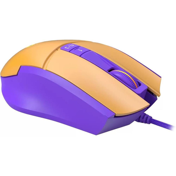 Мышь A4Tech Bloody L65 Max (желтый/фиолетовый)