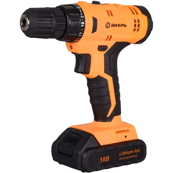 Дрель-шуруповерт Вихрь ДА-18Л-2К (72/14/9)