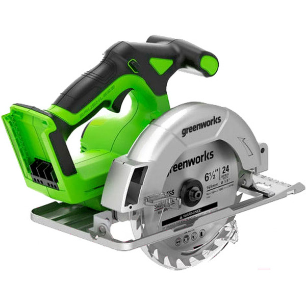 Циркулярная пила Greenworks GD24CS165 1501607 (без АКБ и ЗУ)