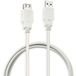 Кабель Buro USB2.0-AM-AF-1.8M-MG