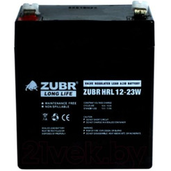 Аккумулятор для ИБП Zubr HRL 12-23W (12 В/5.8 А·ч)