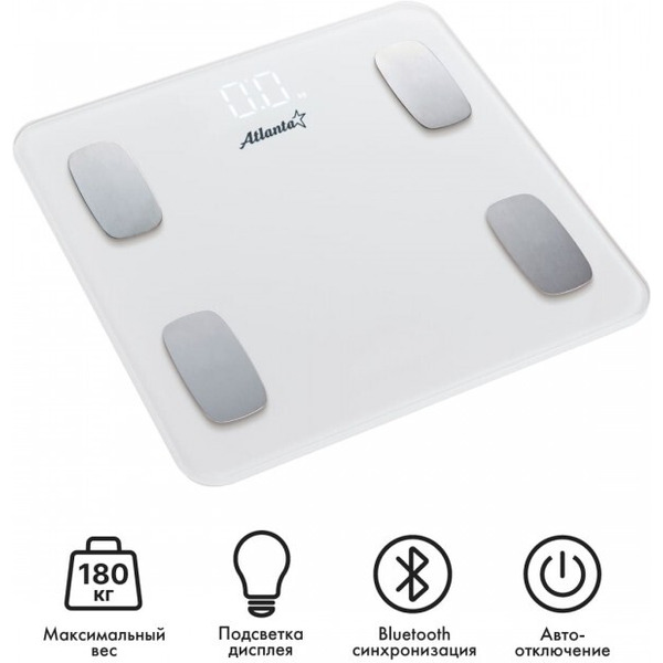 Напольные весы Atlanta ATH-6163 (белый)