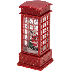 Декоративный фонарь с эффектом снегопада и подсветкой NEON-NIGHT Телефонная будка 501-185