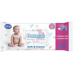 Влажные салфетки Paddlers Soft and Cream (120 шт)