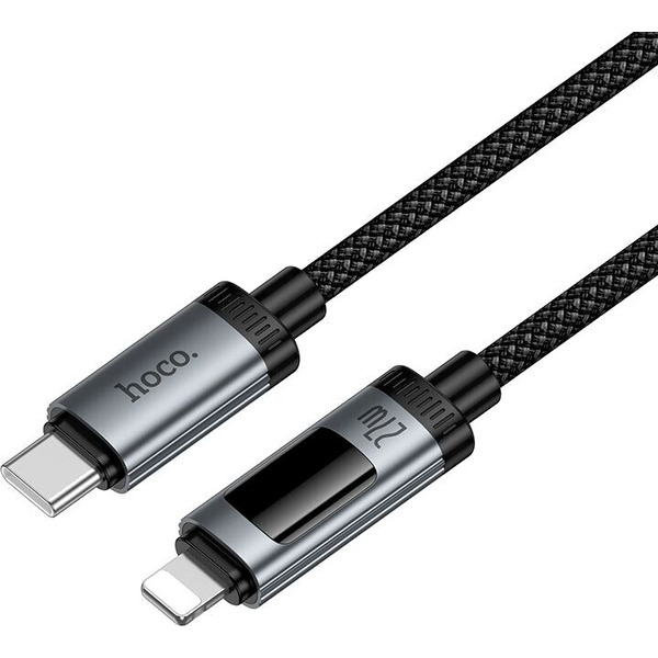 Зарядный кабель Hoco U148 Type-C-Lightning (1.2м, черный)