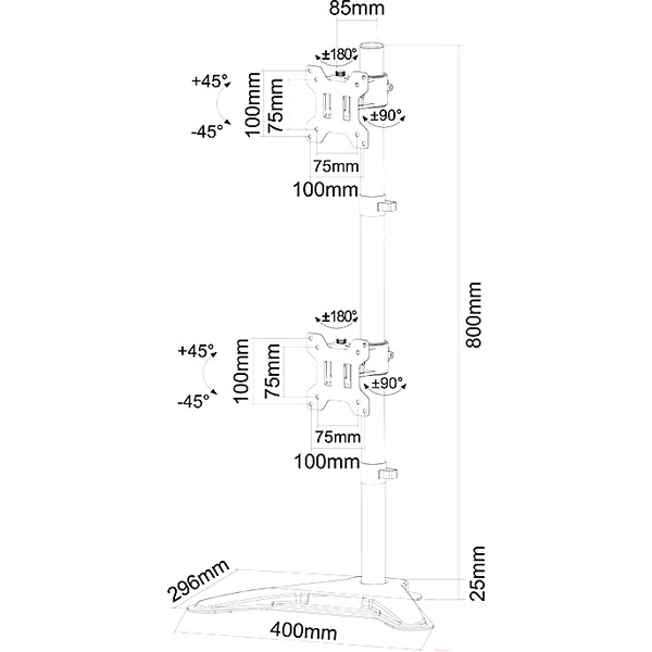 Подставка для монитора MasterKron LZT18-T02